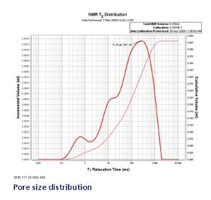 NMRを用いた細孔サイズ分布の測定